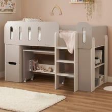 Folly Single Loft Bed with Mattress